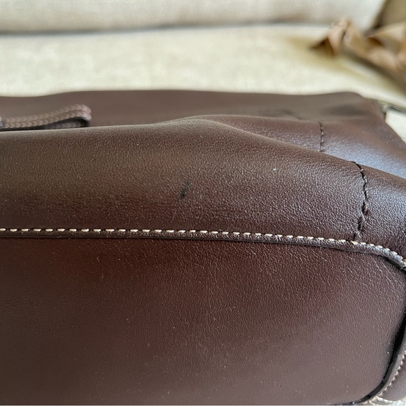 Vintage Y2K Coach East West Legacy Tassel Shoulder Leather Purse - Picture 7 of 10